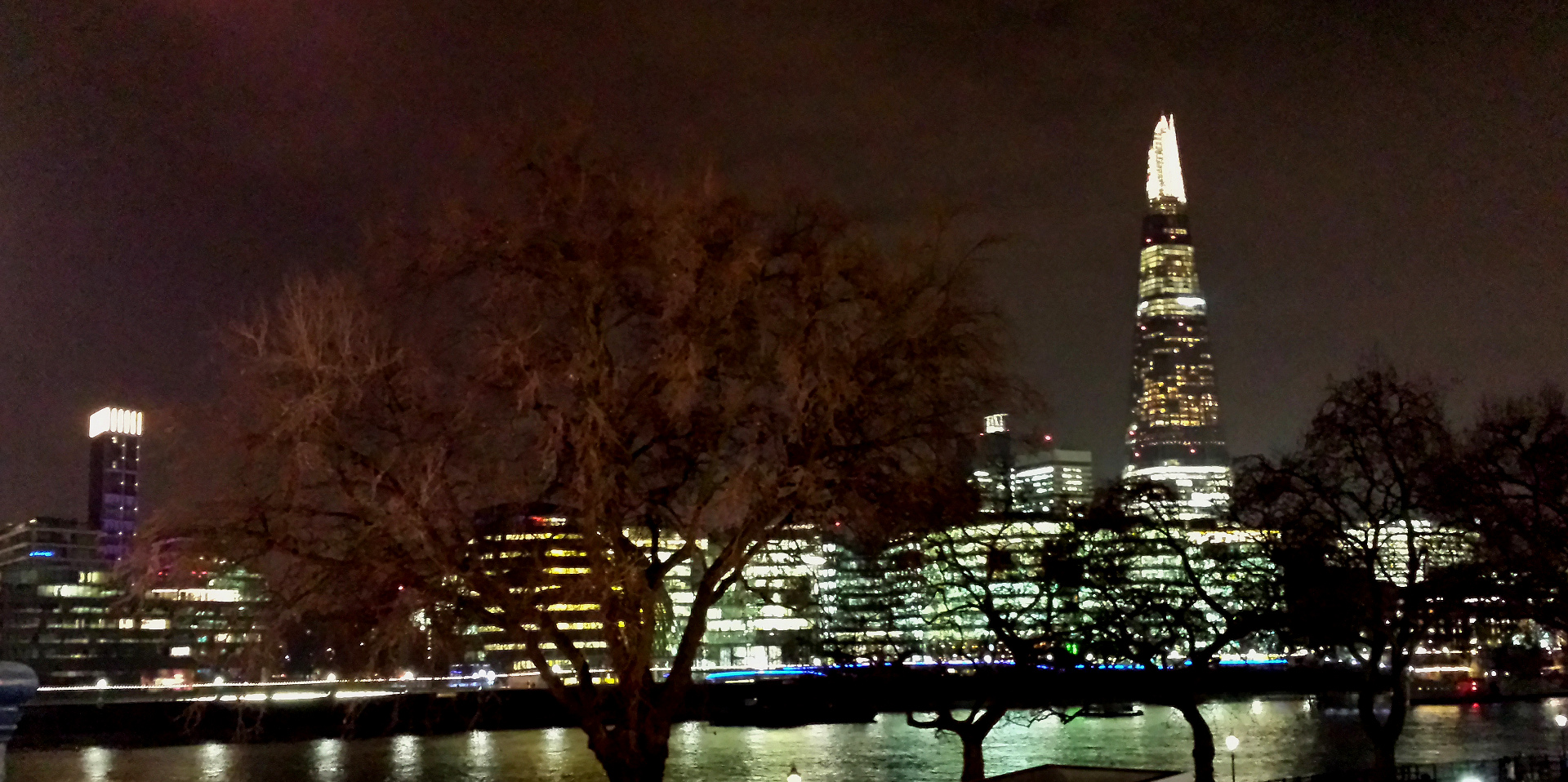 The Shard at night